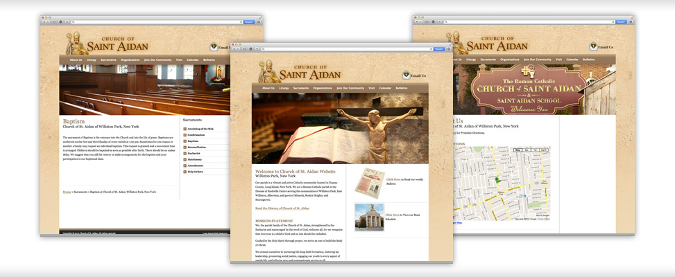 custom website design for church on Long Island
